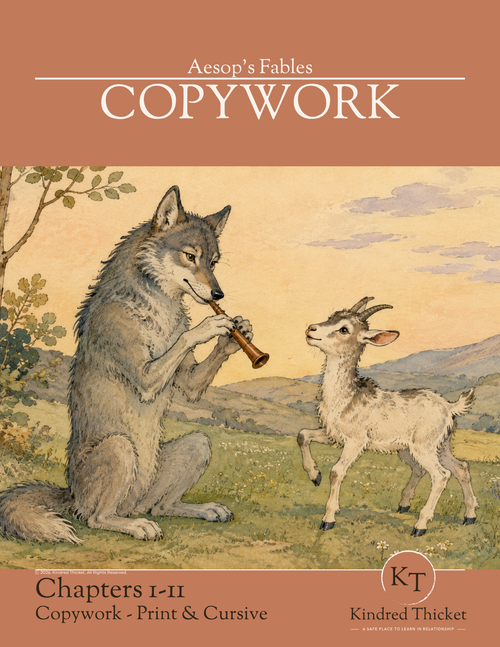 Aesop's Fables Fables 1-11 Copywork cover