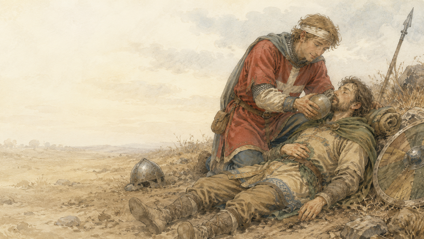 Illustration for Fifty Famous Stories Retold Chapter 14, The Ungrateful Soldier