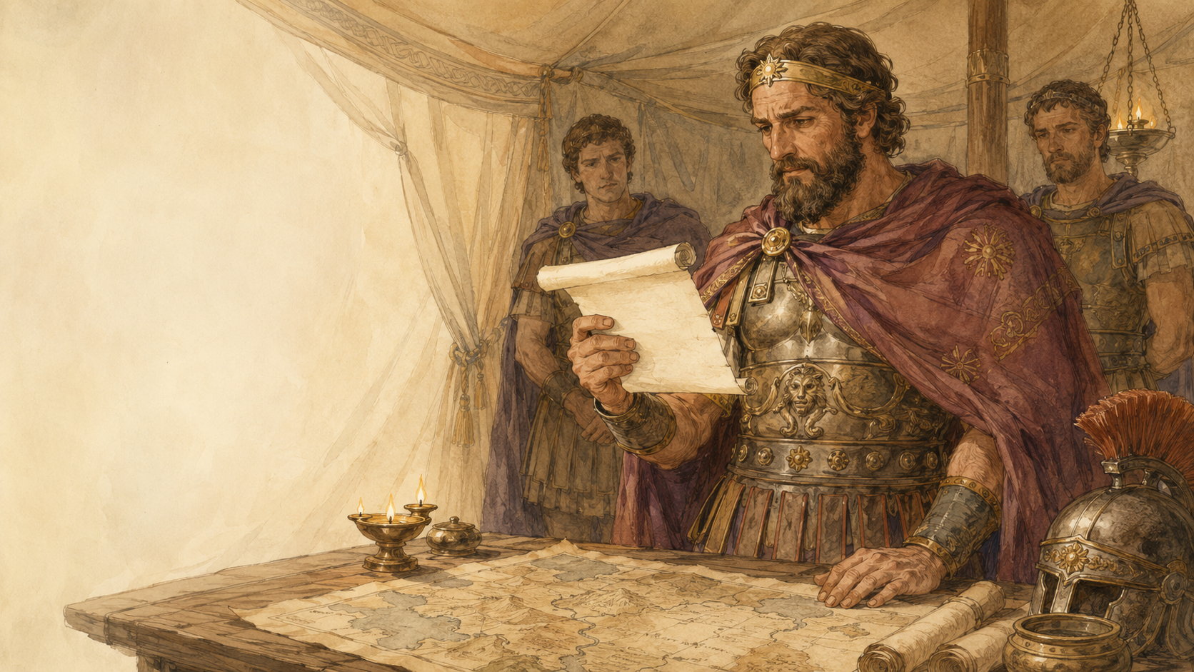 Illustration for Fifty Famous Stories Retold Chapter 32, A Laconic Answer