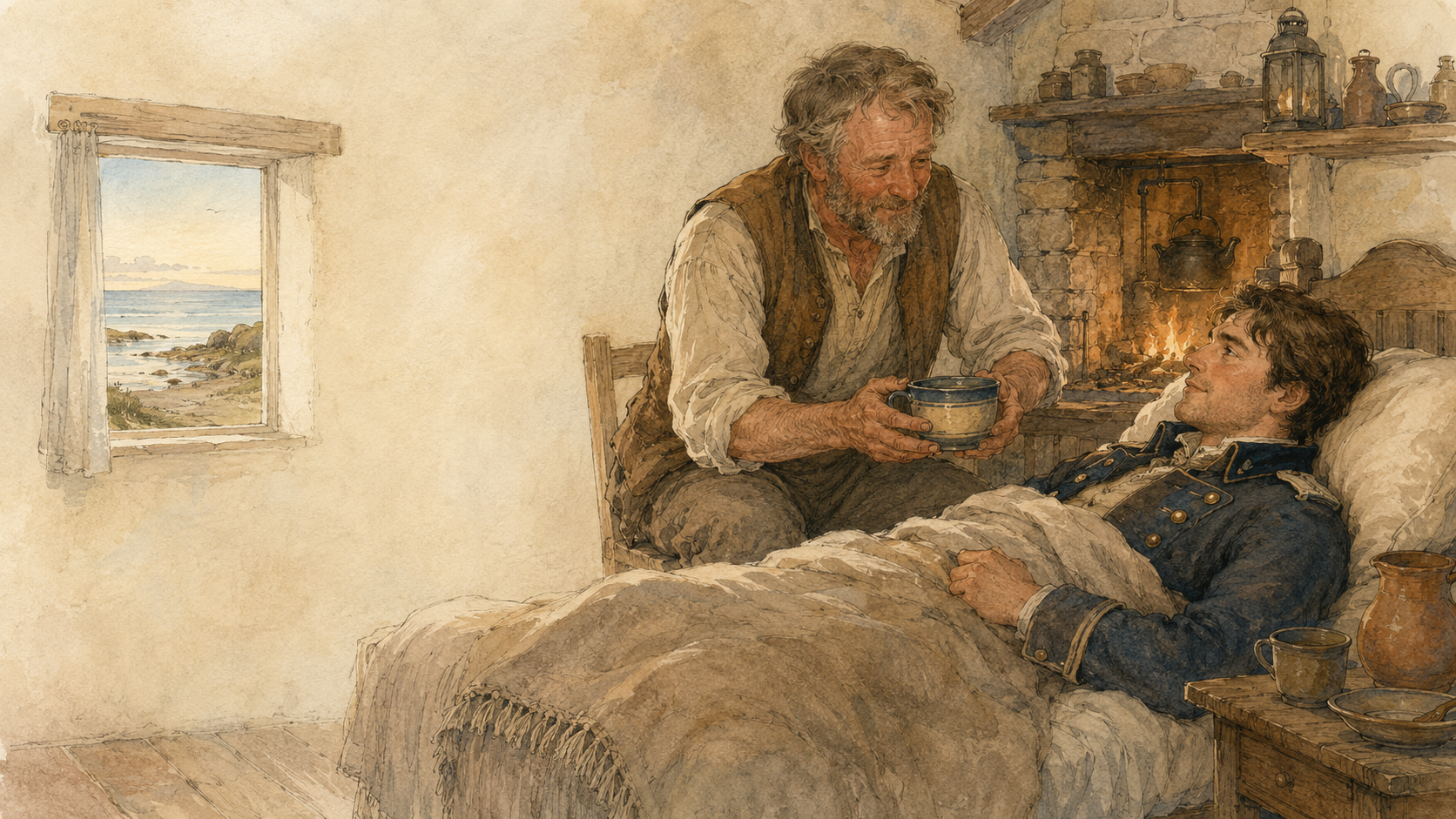 Illustration for Fifty Famous Stories Retold Chapter 33, The Ungrateful Guest