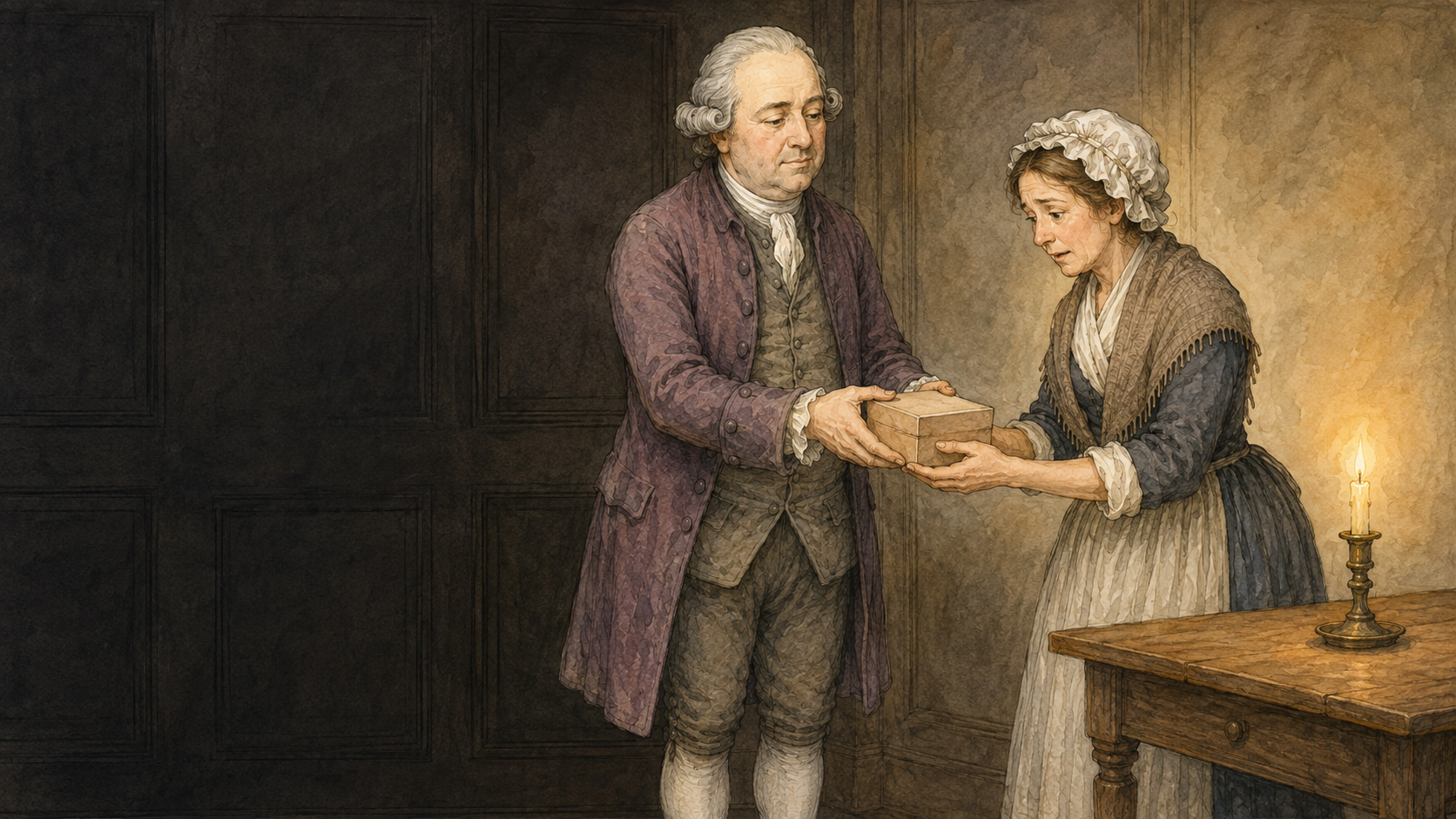 Illustration for Fifty Famous Stories Retold Chapter 39, Doctor Goldsmith