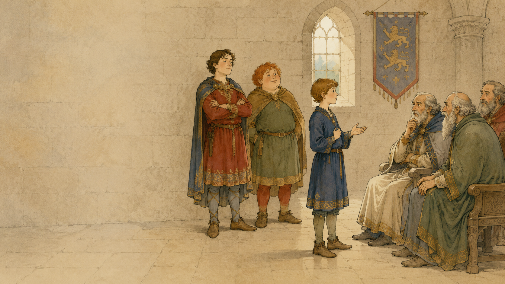 Illustration for Fifty Famous Stories Retold Chapter 4, The Sons of William the Conqueror
