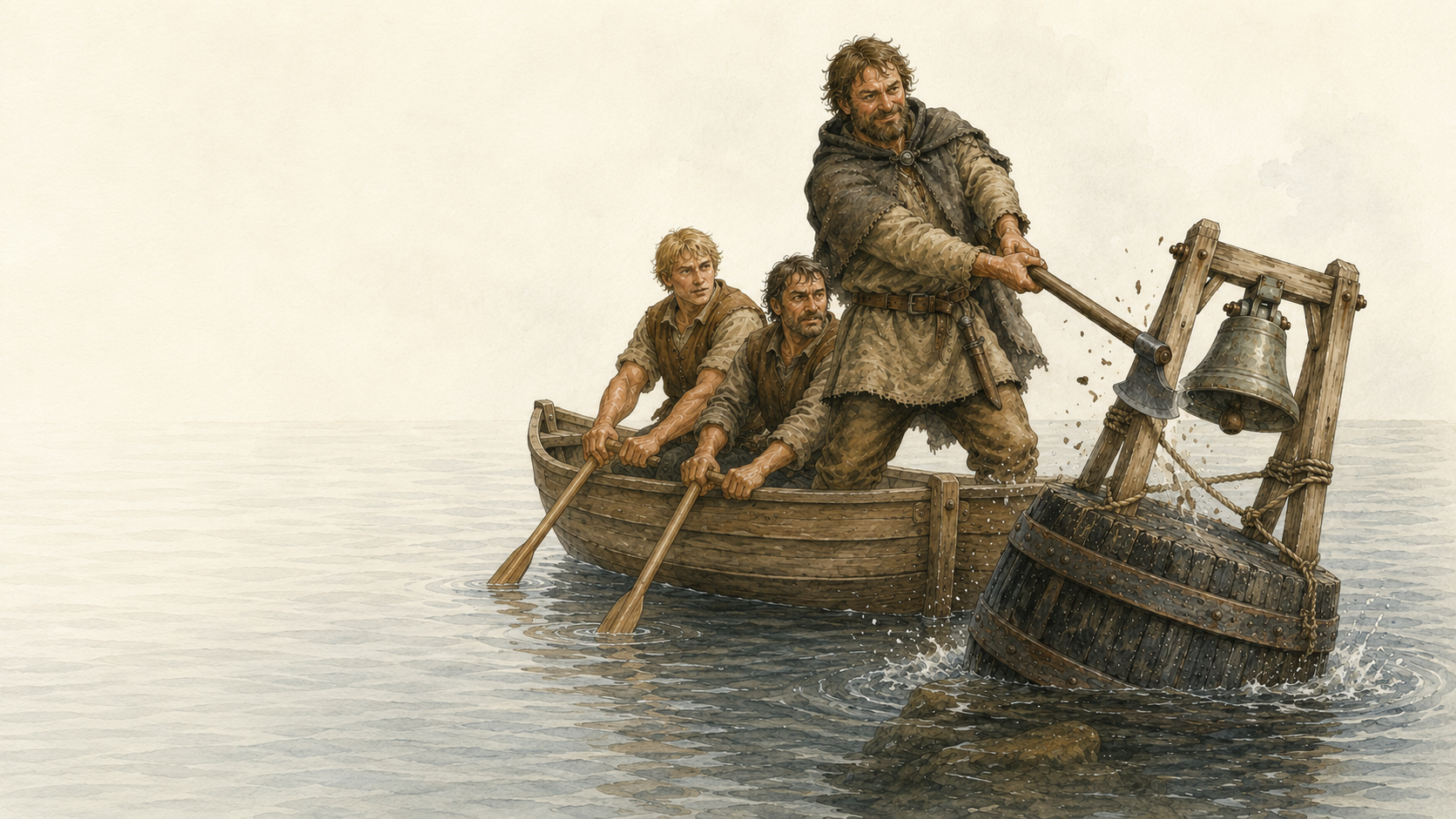 Illustration for Fifty Famous Stories Retold Chapter 45, The Inchcape Rock