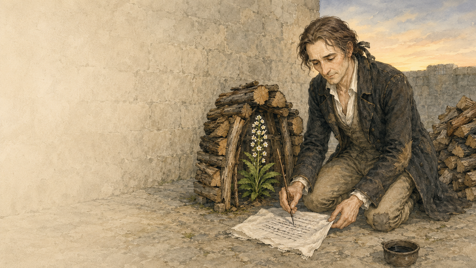 Illustration for Fifty Famous Stories Retold Chapter 49, Picciola