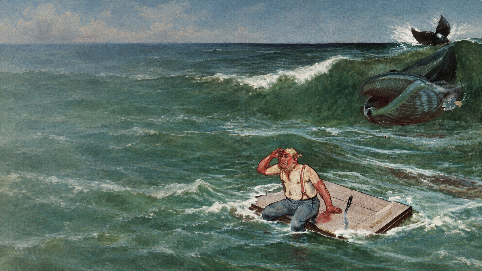 Illustration for Just So Stories Chapter 1, How the Whale Got His Throat