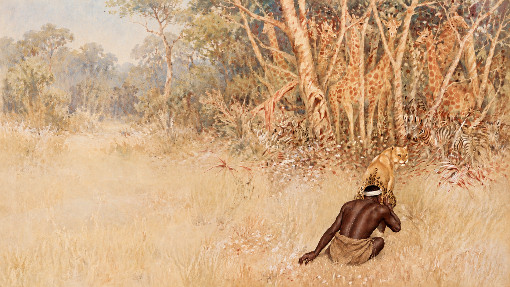 Illustration for Just So Stories Chapter 4, How the Leopard Got His Spots