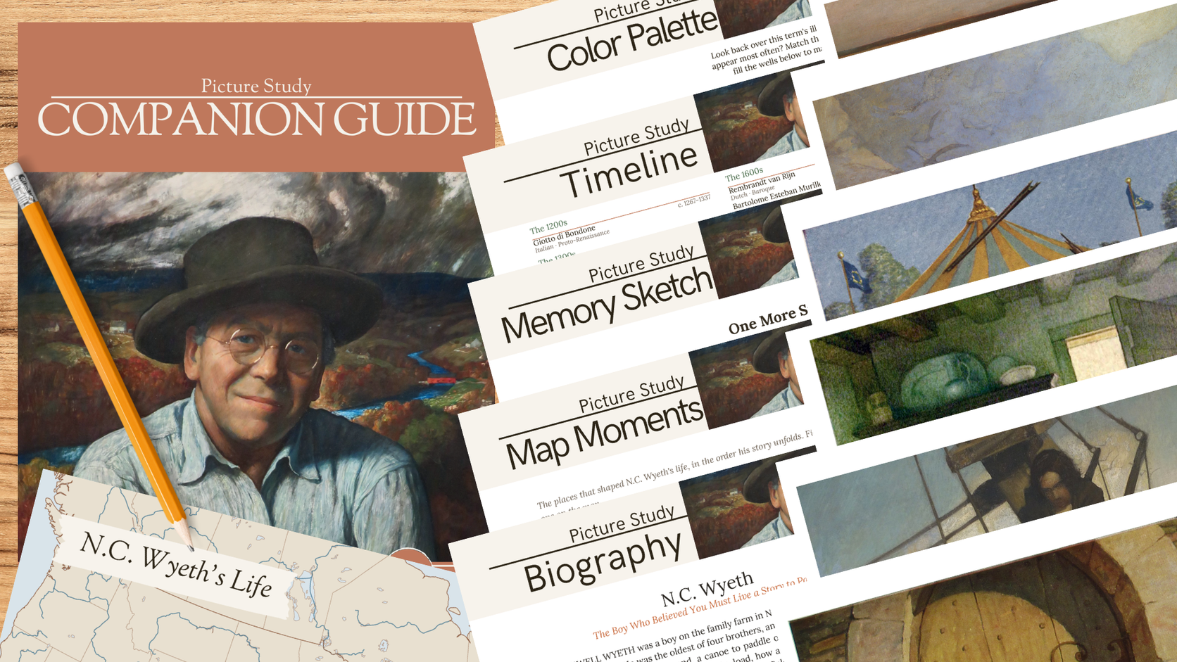 The N.C. Wyeth Picture Study Companion from Kindred Thicket