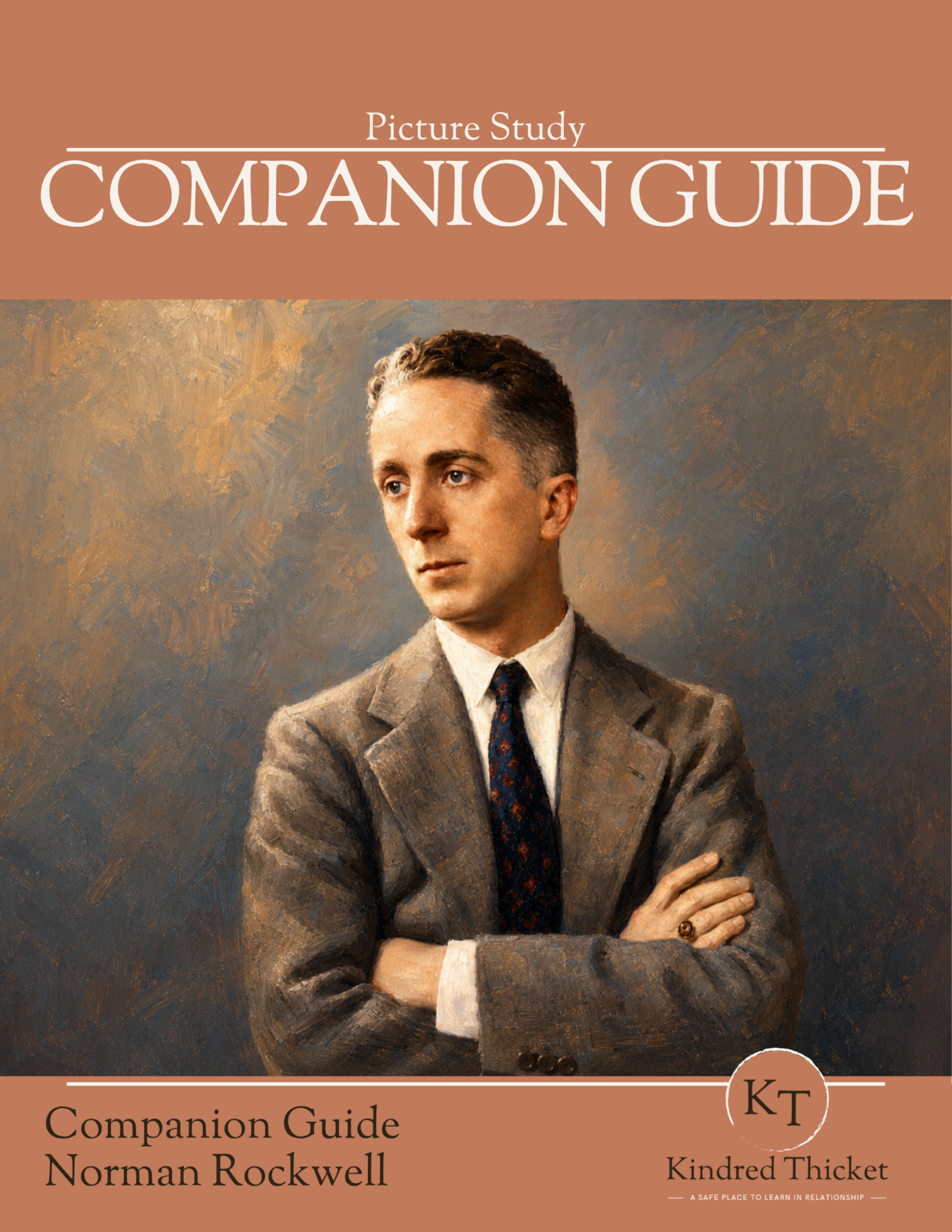 Cover of the Norman Rockwell Picture Study Companion booklet from Kindred Thicket