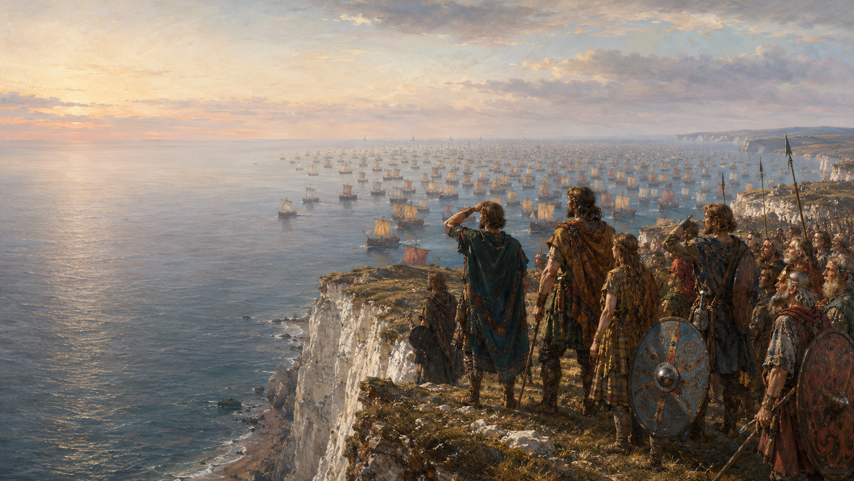 Illustration for Our Island Story Chapter 3, The Romans Come Again