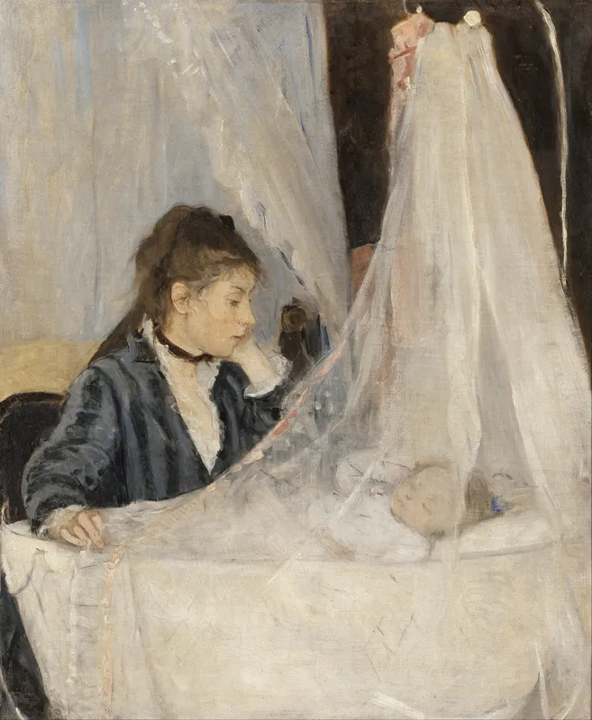 The Cradle (1872) by Berthe Morisot
