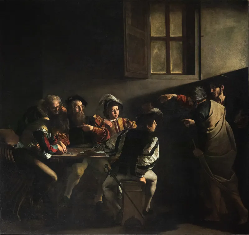 The Calling of Saint Matthew (1599–1600) by Caravaggio