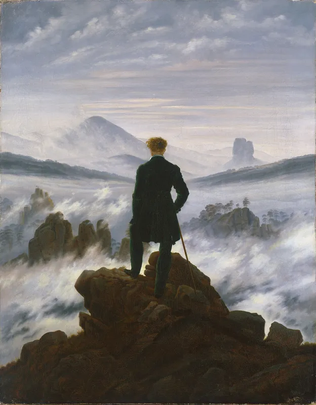 Wanderer above the Sea of Fog (c. 1817) by Caspar David Friedrich