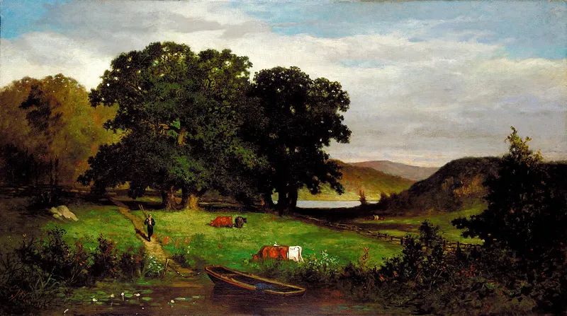 Oak Trees (1876) by Edward Mitchell Bannister