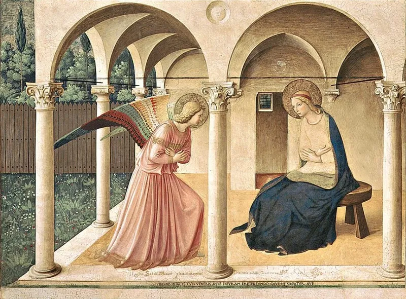 Annunciation, San Marco (c. 1438–45) by Fra Angelico