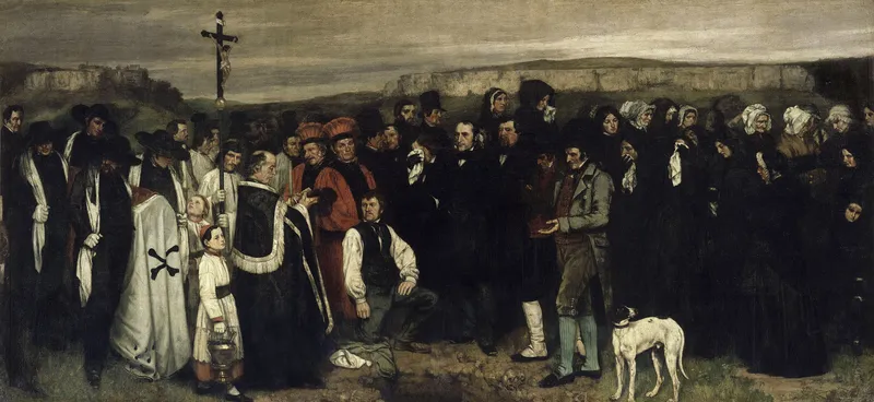 A Burial at Ornans (1849–50) by Gustave Courbet