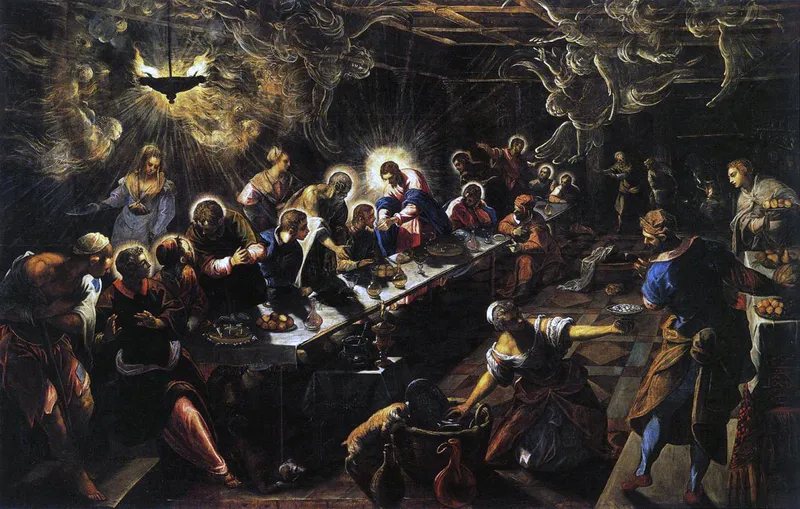 The Last Supper (1592–94) by Jacopo Tintoretto