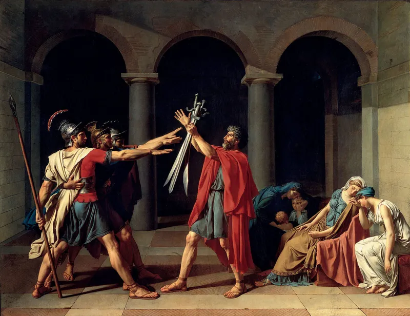 Oath of the Horatii (1784) by Jacques-Louis David
