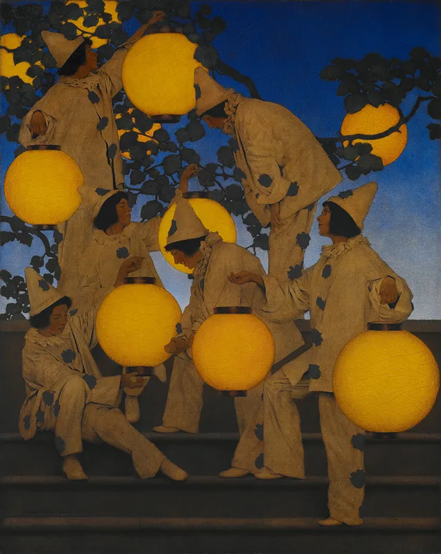 The Lantern Bearers (1908) by Maxfield Parrish