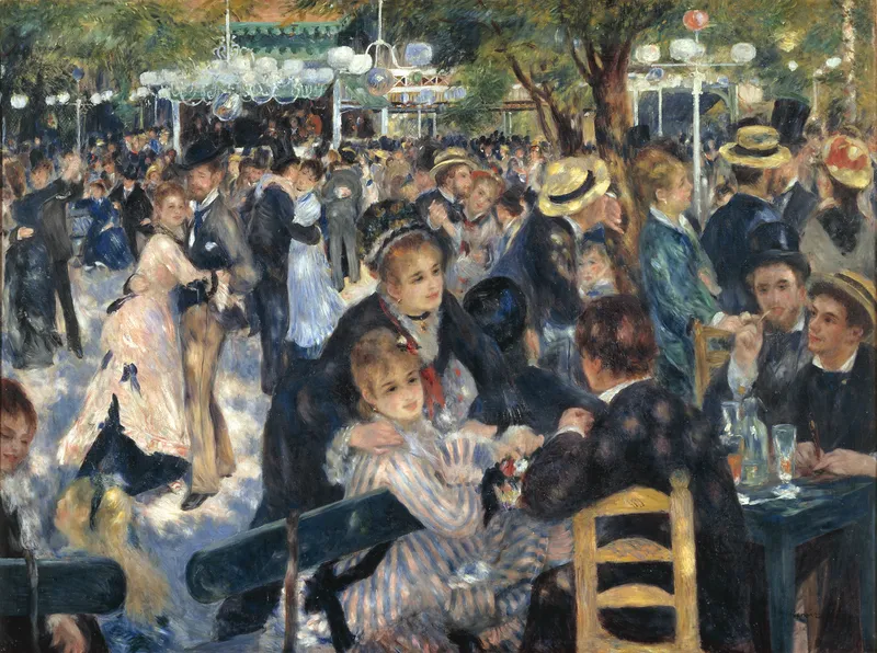 Dance at Le Moulin de la Galette (1876) by Pierre-Auguste Renoir