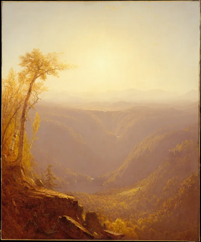A Gorge in the Mountains, Kauterskill Clove (1862) by Sanford Robinson Gifford