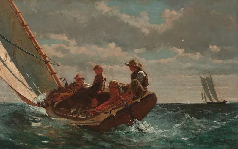 Breezing Up (A Fair Wind) (1873–76) by Winslow Homer