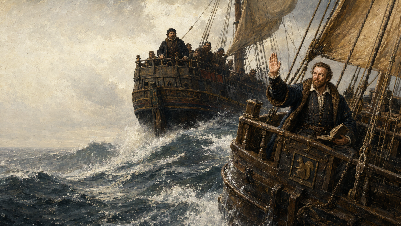 Illustration for This Country of Ours Chapter 11, The Adventures of Sir Humphrey Gilbert