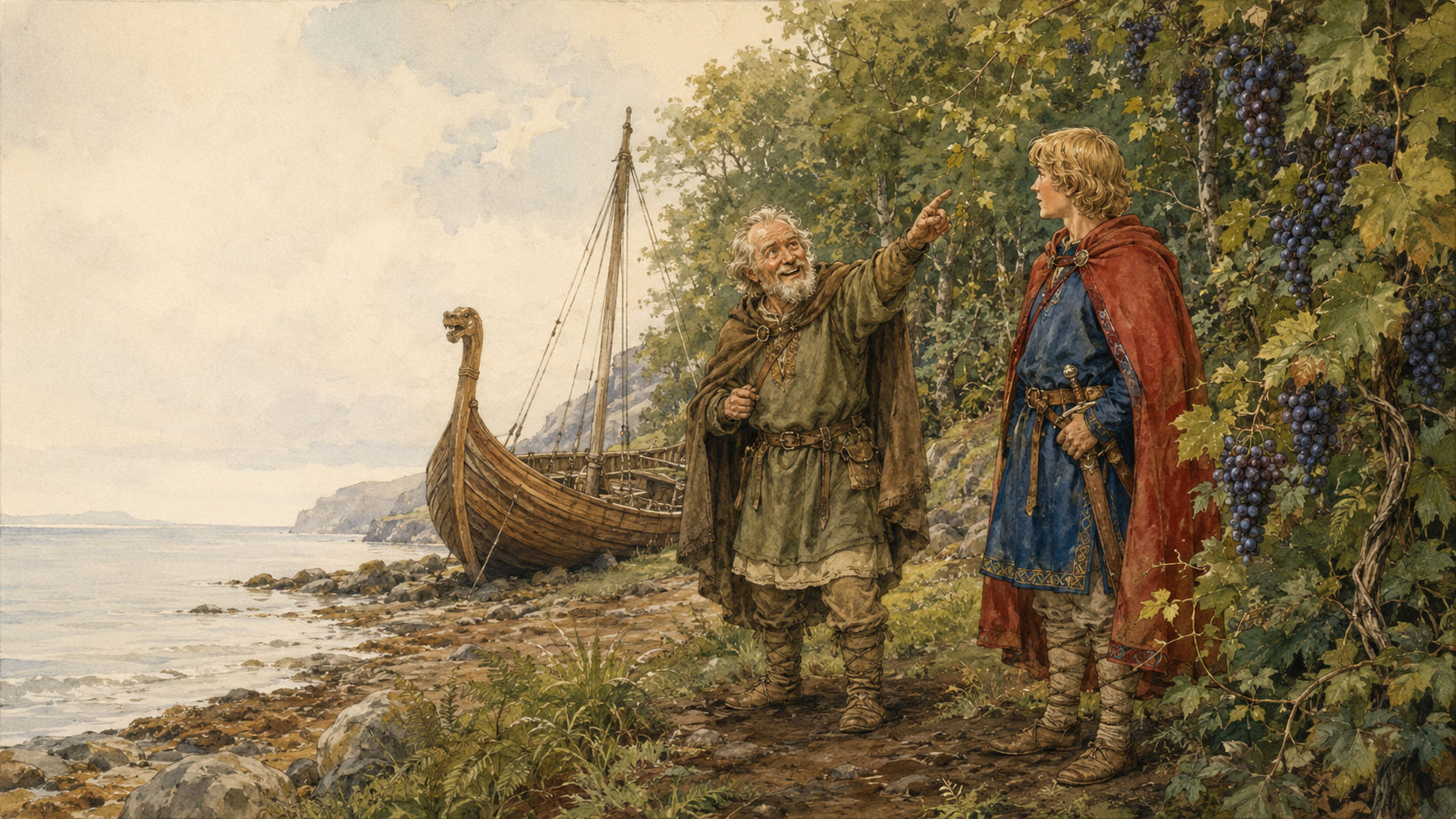Illustration for Viking Tales Chapter 14, Leif and His New Land