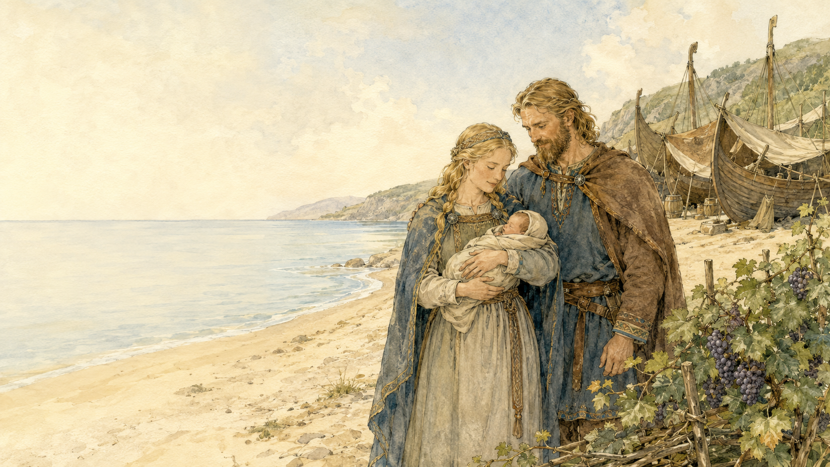 Illustration for Viking Tales Chapter 15, Wineland the Good