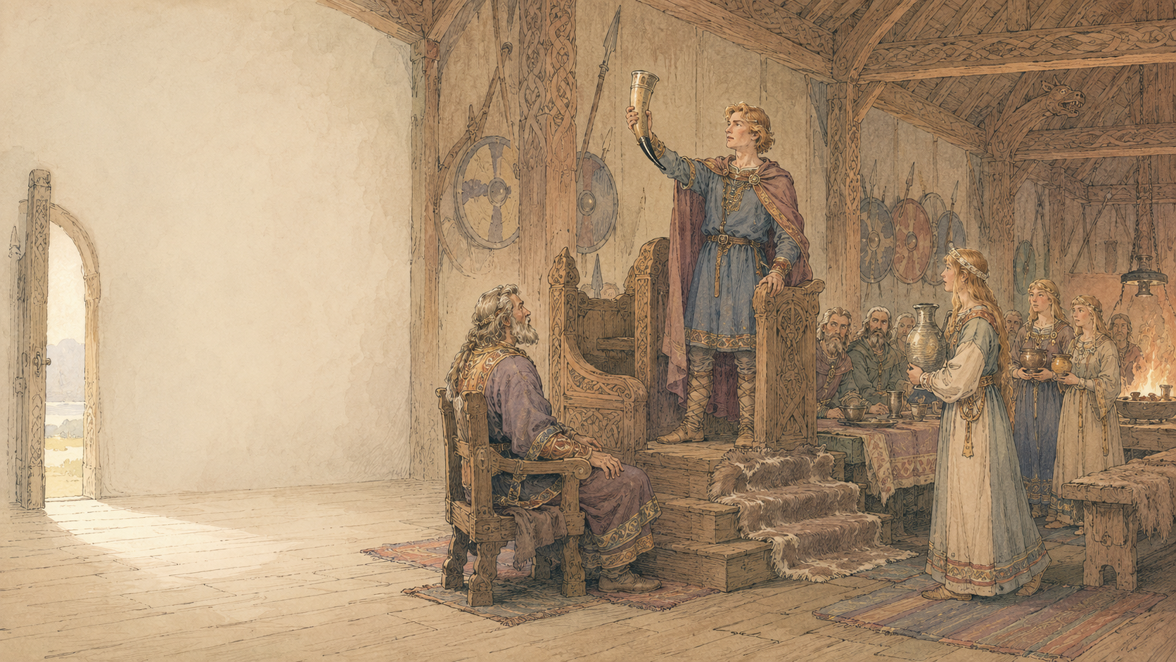 Illustration for Viking Tales Chapter 6, Harald is King