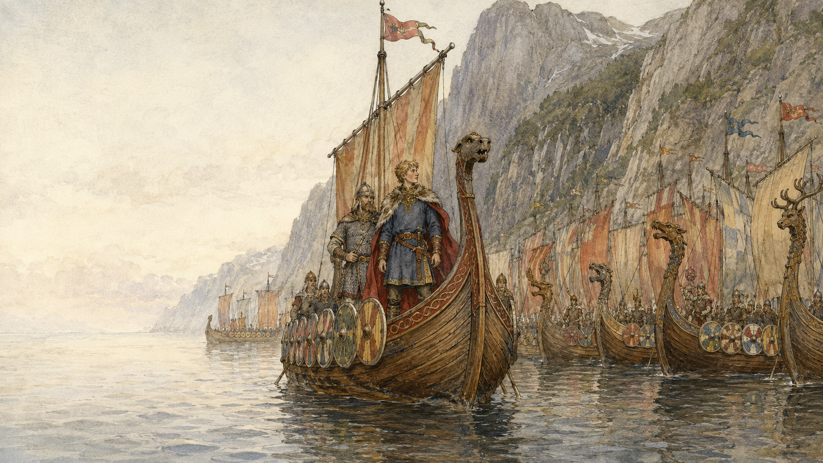 Illustration for Viking Tales Chapter 9, The Sea Fight